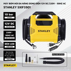 Máy bơm hơi đa năng dùng điện 12V/220V Stanley SXIF3501