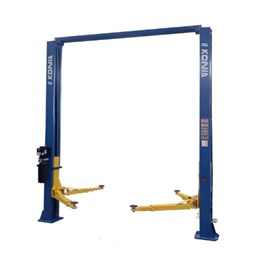 Cầu nâng 2 trụ 4 tấn, giằng trên, cóc giật 1 bên Konia K-4000CS