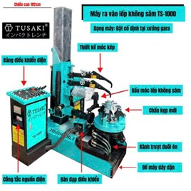 Máy Ra Vào Lốp Tự Động Xe Tải Tusaki TS-1000