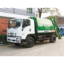 Xe cuốn ép rác 14 khối Isuzu