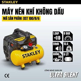 Máy nén khí không dầu 6L Stanley DST100/8/6