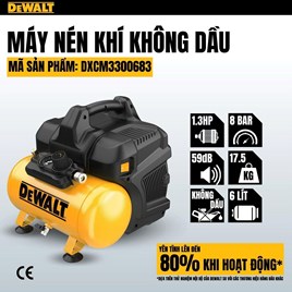 Máy nén khí không dầu 6l Dewalt DXCM3300683