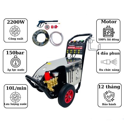 Máy xịt rửa xe cao áp Promac M22 hinh anh 1