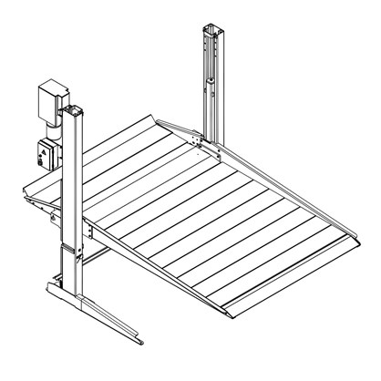 Cầu nâng đỗ xe 2.6 tấn Titano STD-6426D hinh anh 1