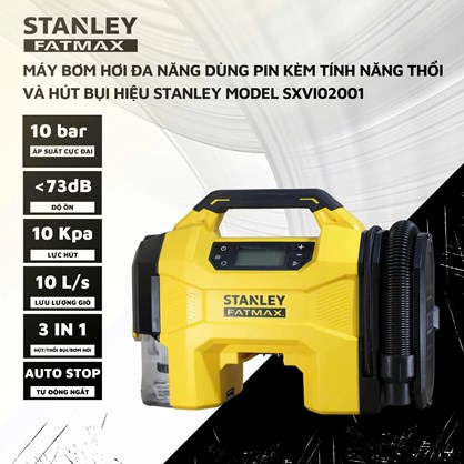 Máy bơm hơi đa năng dùng pin kèm tính năng thổi và hút bụi hiệu STANLEY SXVI02001 hinh anh 1