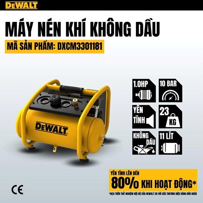 Máy nén khí không dầu 11L DeWALT DXCM3301181 hinh anh 1