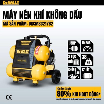 Máy nén khí không dầu 17L DeWALT DXCM3321782 hinh anh 1
