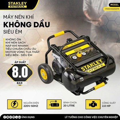 Máy nén khí không dầu Stanley Fatmax FMXCMS2020TE (20 Lít) hinh anh 1