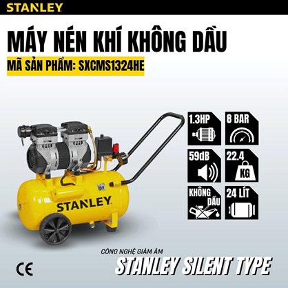 Máy nén khí không dầu 24L Stanley SXCMS1324HE hinh anh 1