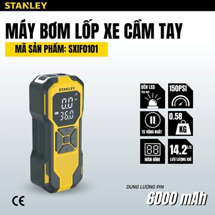 Dụng cụ đa năng bơm xe, đèn pin Led, sạc dự phòng STANLEY SXIF0101 hinh anh 1
