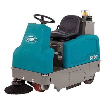 Xe quét sàn mini chạy bằng pin ngồi lái Tennant 6100 hinh anh 1